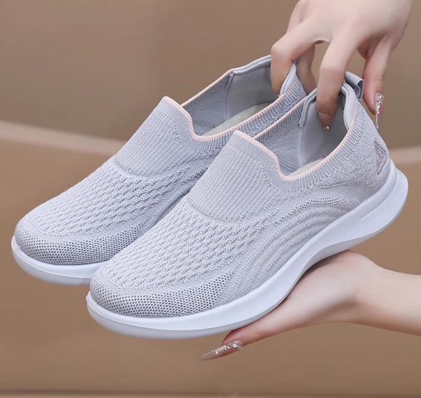 

Women s Spring Mesh Breathable Shock-Absorbing Sports Shoes for Middle-Aged & Elderly - Casual Walking Sneakers 40
