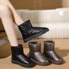 Women's Lightweight Comfortable Cold Warm Padded Snow Boots Non-slip Wear-resistant Outdoor Casual Sneakers Cotton Boots