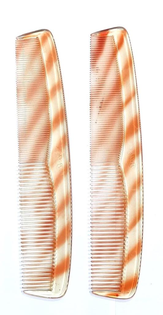 SaffronMist Brite Comb - Gold Seal (9 Inch * 1.5 Inch) - Thin Spikes (Pack Of 2) (L)