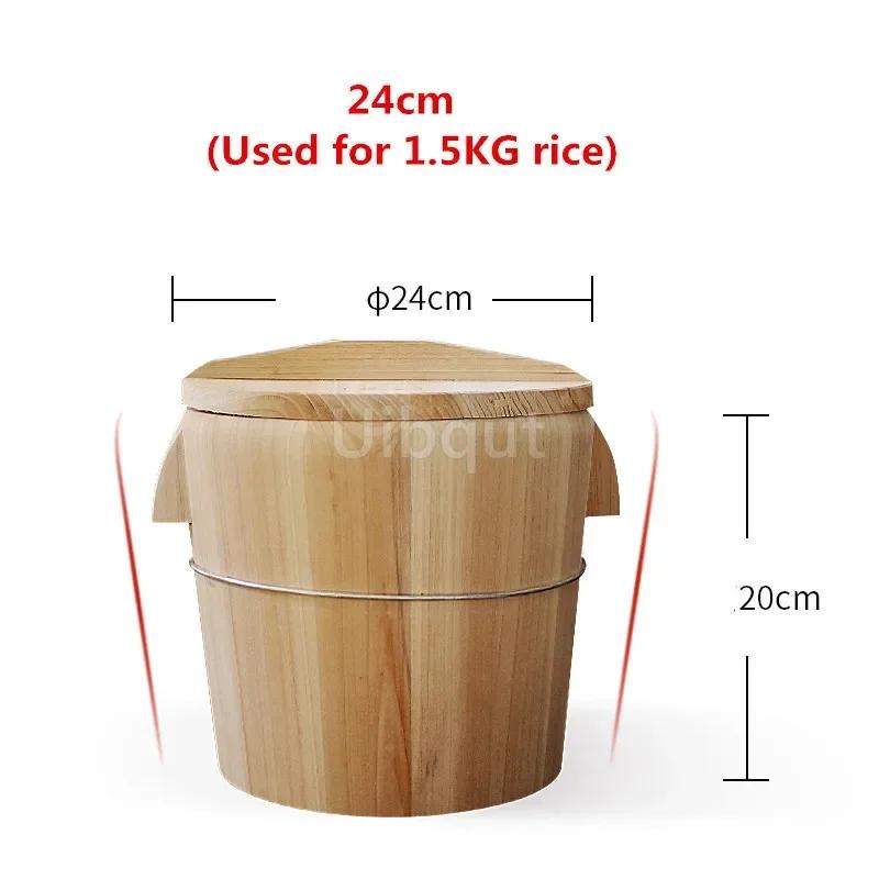 Bamboo Steamer Steamed Rice Wooden Barrel Rice Steamer Dim Sum Dishes Fish Vegetables Food Kitchen Ware Steamer Basket