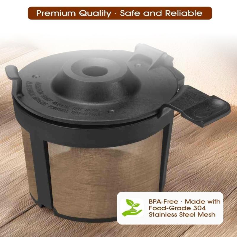 2PCS Easy Cleaning Filter Cup Accessory Plastic Texture Suitable for Coffee Makers with Simple Assembly and Portability