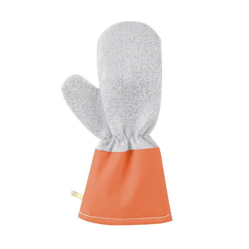 Strong waterproof steel wire gloves Extended thickened degreasing antiscald dishwashing gloves