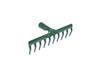 Polish 10-tooth Riveted Metal Rake