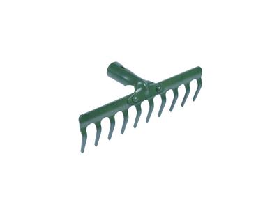Polish 10-tooth Riveted Metal Rake