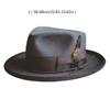 Vuxen Trilbyhatt Bekväm Fransk Stil Bandhatt Rephatt Vuxen Festival Party Festival Formell Samling Fedorahatt