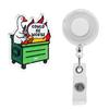 ID Badge Holder with Clip Retractable Card Holder for Name Tags Keys Masks Portable Easy Pull Badge Holder for Work School Events
