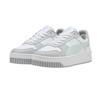 New PUMA Carina Street Low Top Skateboard Shoes Women's White Gray 389390-43