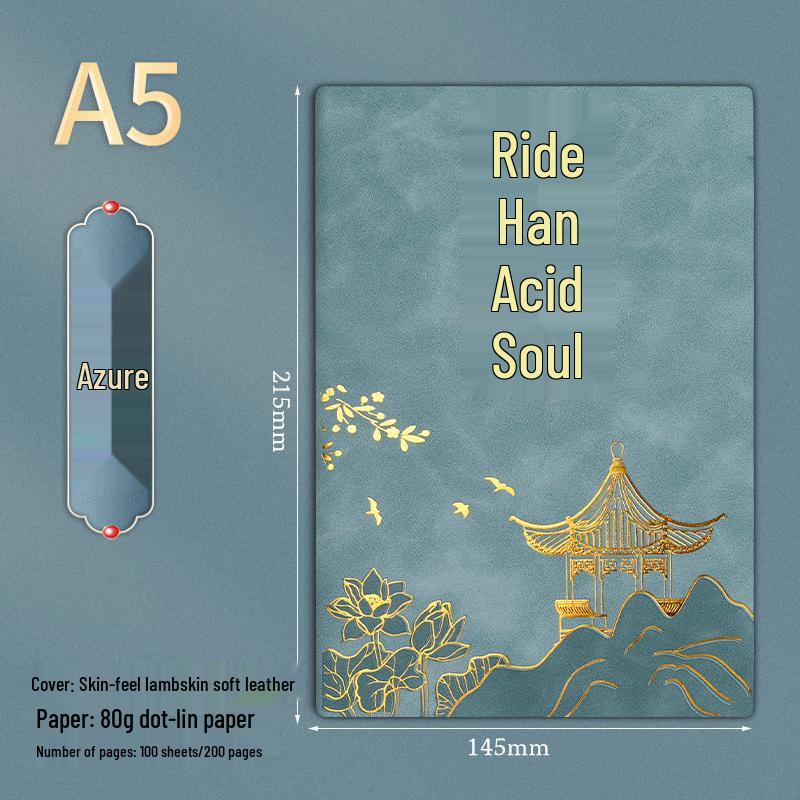 A5 Leather Business Notebook Gift Set with Custom Logo