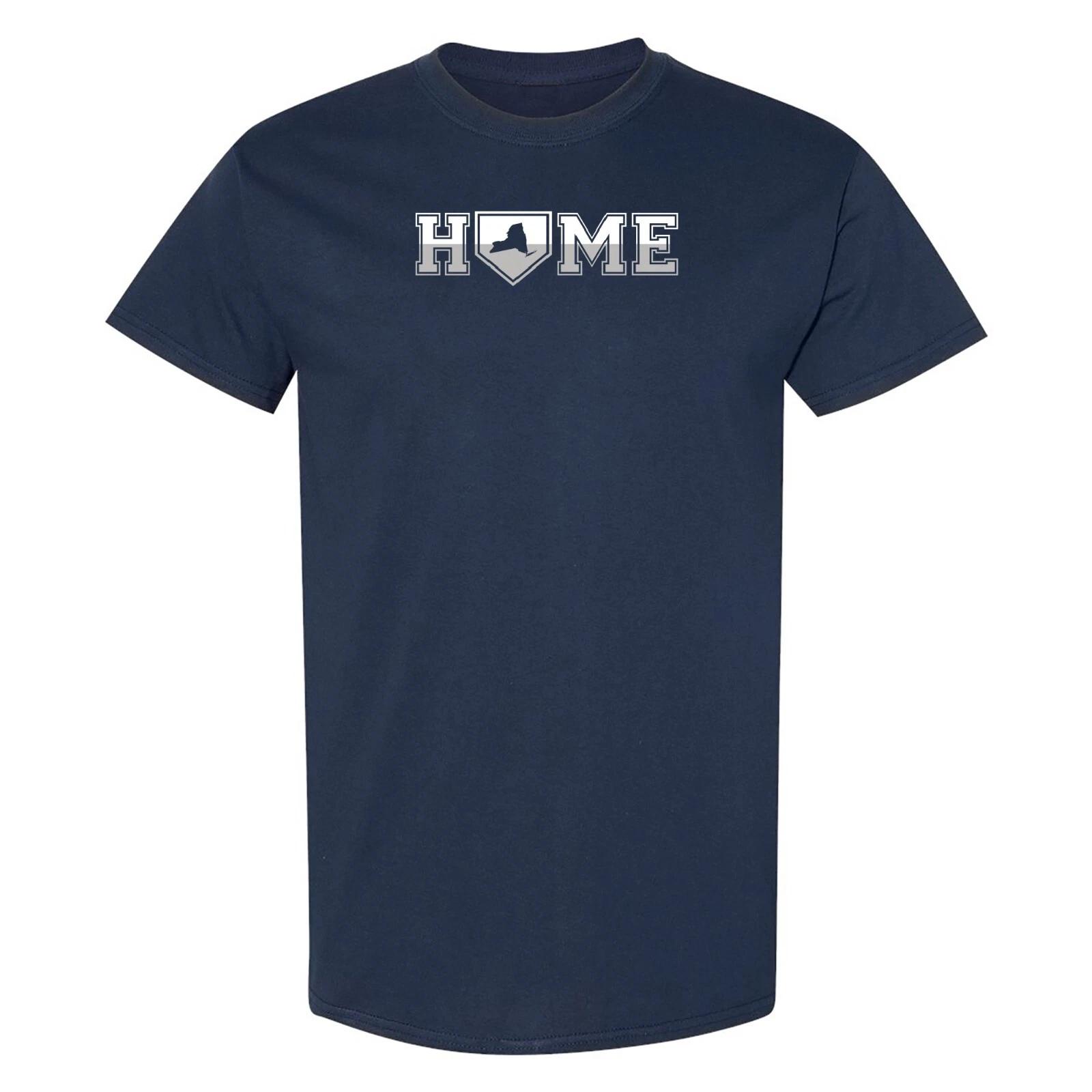 

New York Home Plate - Baseball Sports Team Color T Shirt XL