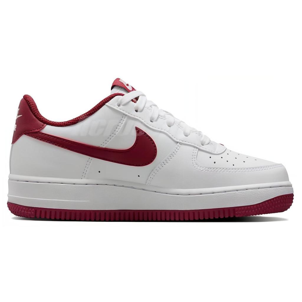 Nike Air Force 1 GS White Team Red Kids' Sneakers FV5948-105