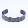 Stainless Steel Viking Runes Celtic Bracelet with Knot Pattern - Retro and Trendy Ornament