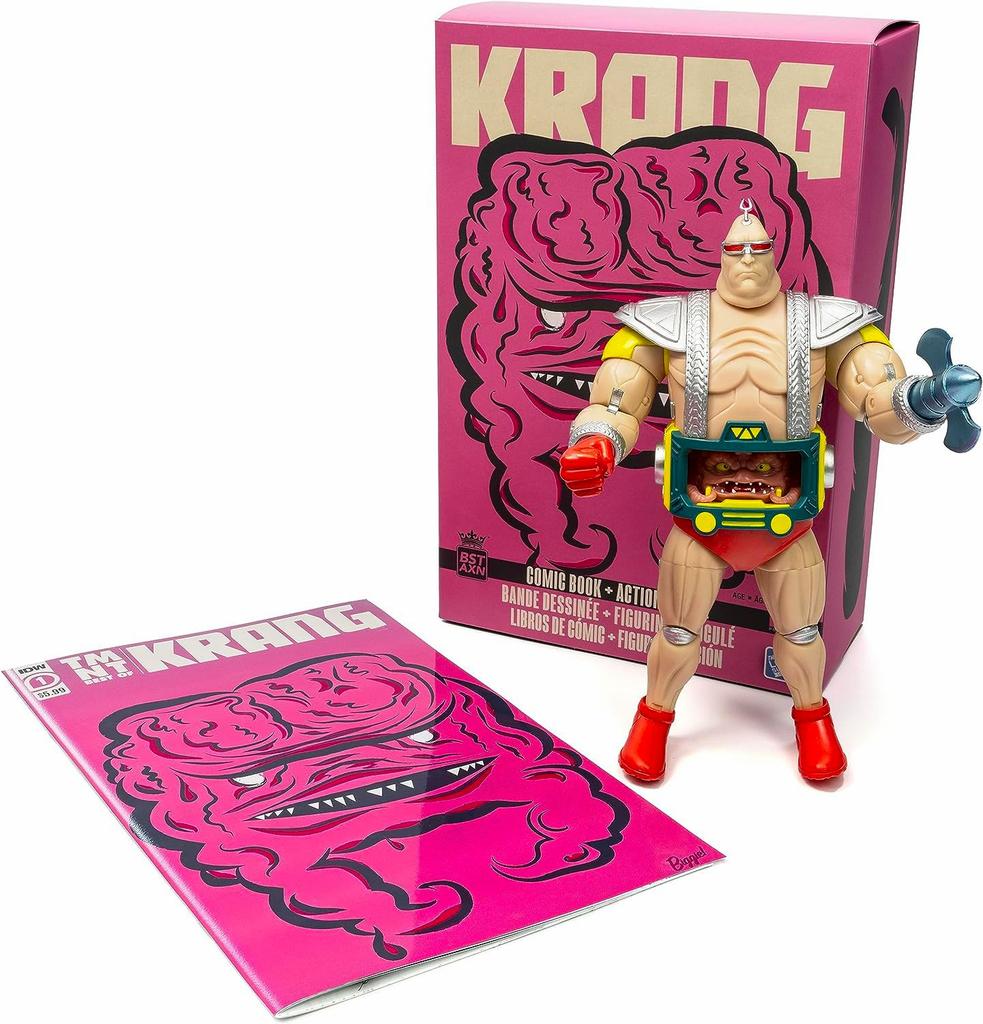 Mutant Turtles Original Series Royal Subject BST AXN 8 Inch Action Figure Special Pack with Comic Kraang TV Anime Classic Turtle Old Turtle Ninja