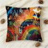 RRadiohead In Rainbows Skin Sticker Wrap Doublesided Printed Square Decorative Cushion Cover for Sofa Living Room Home Decor