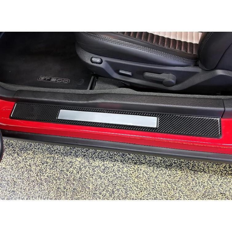 Car Carbon Fiber Decorative Cover Suitable for Ford Mustang 2009 2010 2011 2012 2013 2014 Accessories Door Baffle Sticker