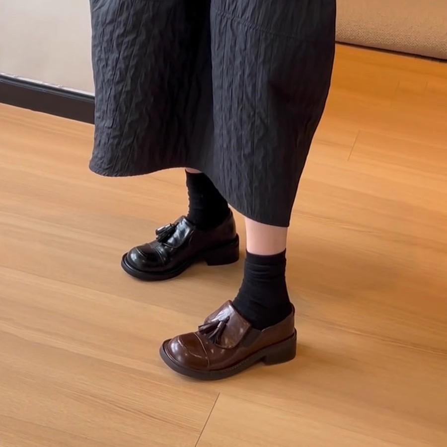 Fashion NEW Designer tassels Vintage Slip On Women Loafer Shoes Casual Shallow Flats Spring Autumn Classic Office Female Shoes