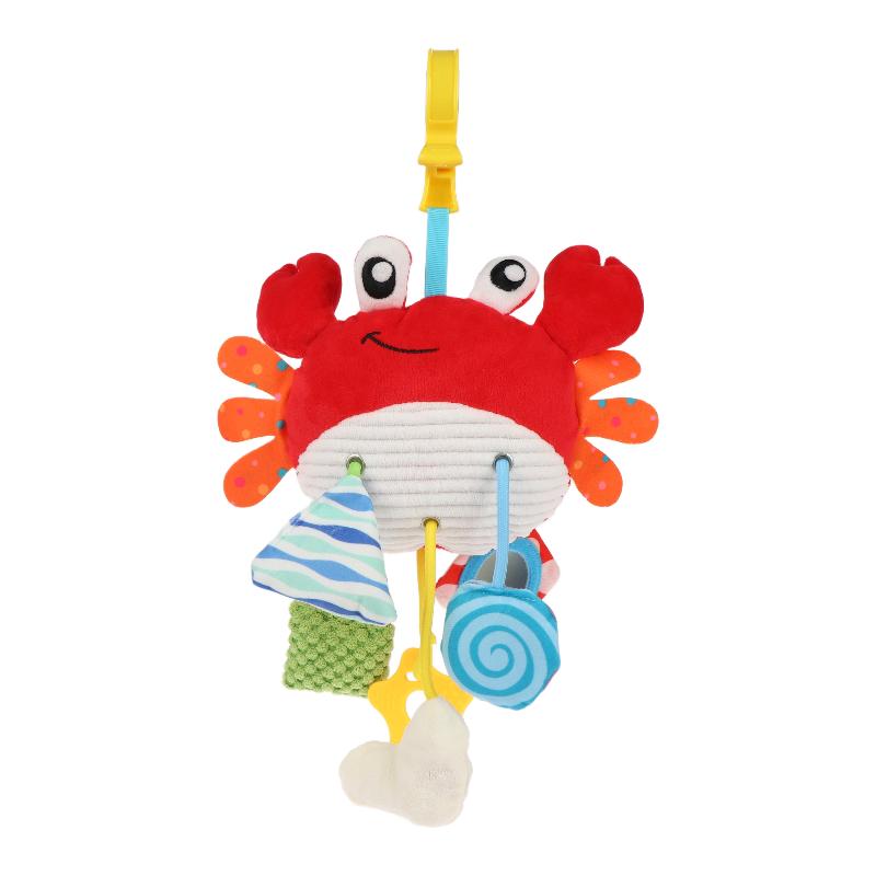 Baby Plush Animal Hanging Rattle Toy Baby Rattles Mobiles Cute Hanging Bell Educational Baby Toys For Stroller Crib Decoration