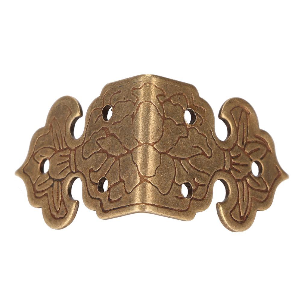 10 Sätze Winkel Kupfer Eckenschutz Bronze Messing Kasten Eckenschutz Vintage Möbel Eckenschutz Möbel