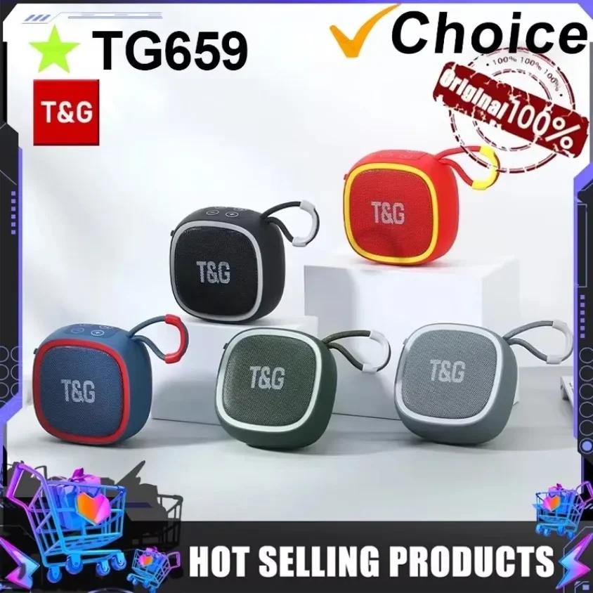TG-659 Mini Wireless Powerful Bluetooth Speaker TWS Bluetooth 5.3 Sound Box HIFI Loudspeaker Support TF Card Motorcycle Radio