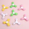 10Pcs Cute Bunny Rabbit Fingertip Gyro forKids Birthday Party Favors Easter Theme Goodie Bag Pinata Fillers Stress Reliver Toy