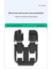 Ideal I8 Car Floor Mat Set: Compatible with 25 Models - Includes TPE Floor, Trunk, and Seat Back Mats.