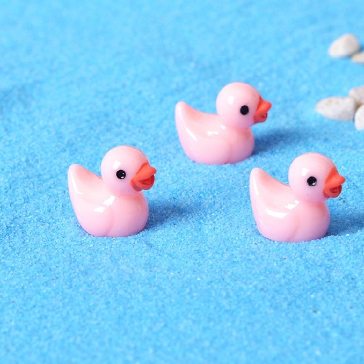 Tiny Resin Duck 50pcs/lot Cute Mini Duck for Micro Landscape DIY Dollhouse