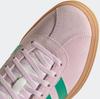 Кроссовки Adidas VL Court Bold Women прозрачный розовый/корт зеленый/коричневый белый
