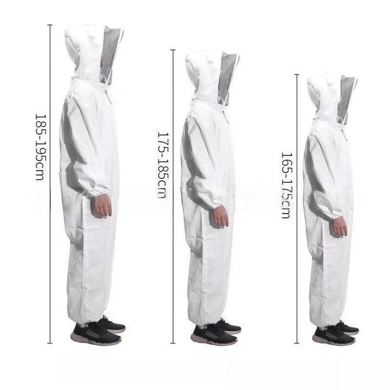 1 Set Professional Ventilated Full Body Beekeeping Bee Keeping Suit With Gloves