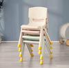 Child's Anti-Slip Backrest Dining Chair - Thickened Household Plastic for Toddlers & Kindergarten