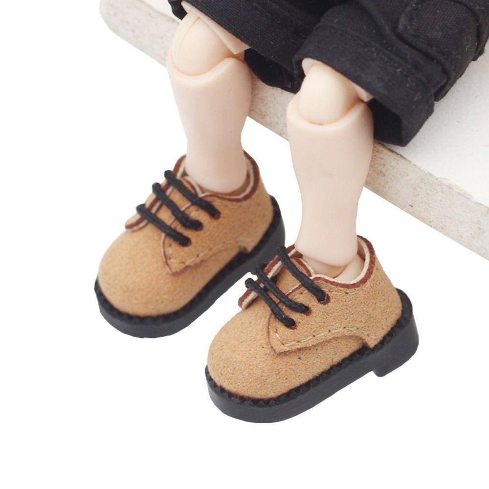 1Pair PU Leather 1/12 Bjd Doll Shoes Shoes Doll BJD Doll PU Shoes Doll PU Leather Shoes ob11 Doll