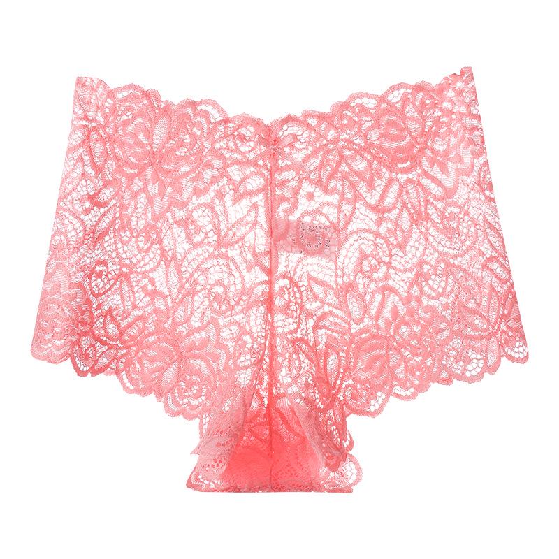 Damen Low-Waist Spitzen-Dreieckstangas - Sexy Mesh-Slips in Übergrößen