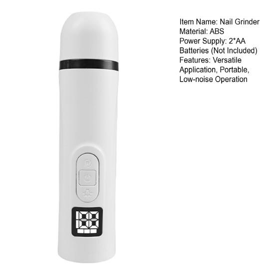 Silent Pet Nail Grinder 3 Grinding Modes Electric Nail Trimmer Battery Powered