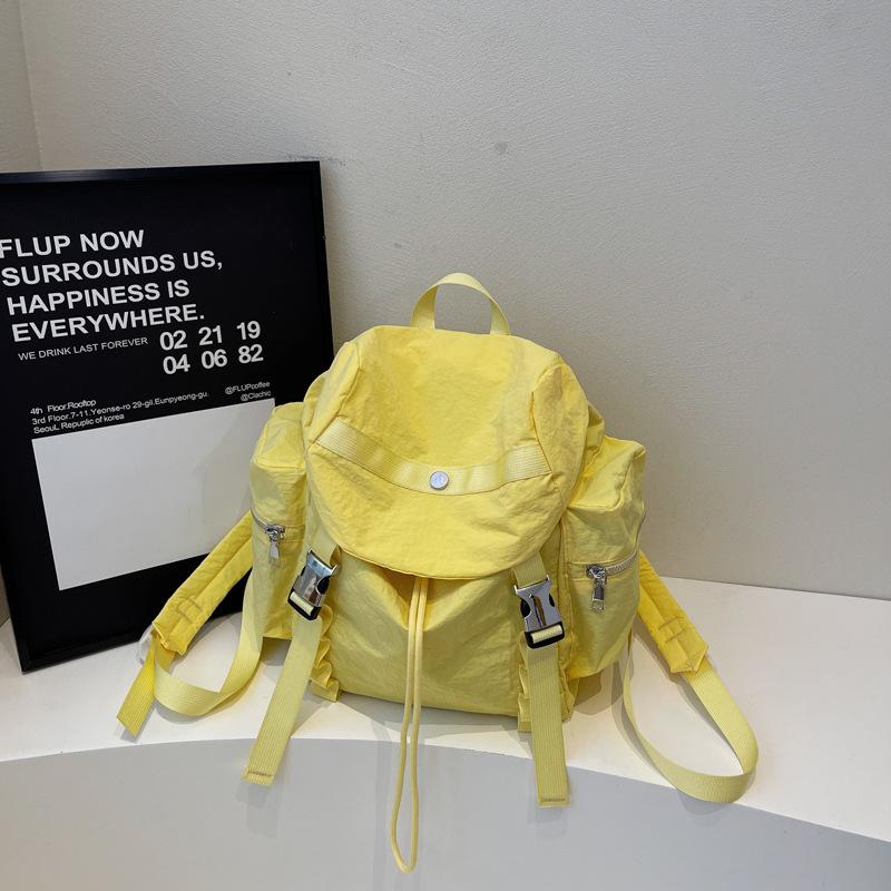 Schoolbag Backpack Women's 1011 New Korean Leisure Large Capacity Student School Bag Medium and Large Capacity Travel Backpack for Older Children