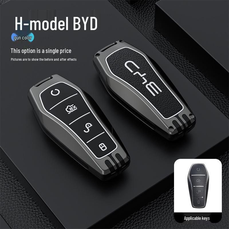 

Совместимый чехол-брелок для моделей BYD: Song, QinPLUS/dmi, Dolphin, e2, Tang, Han EV, e3, Destroyer 05.