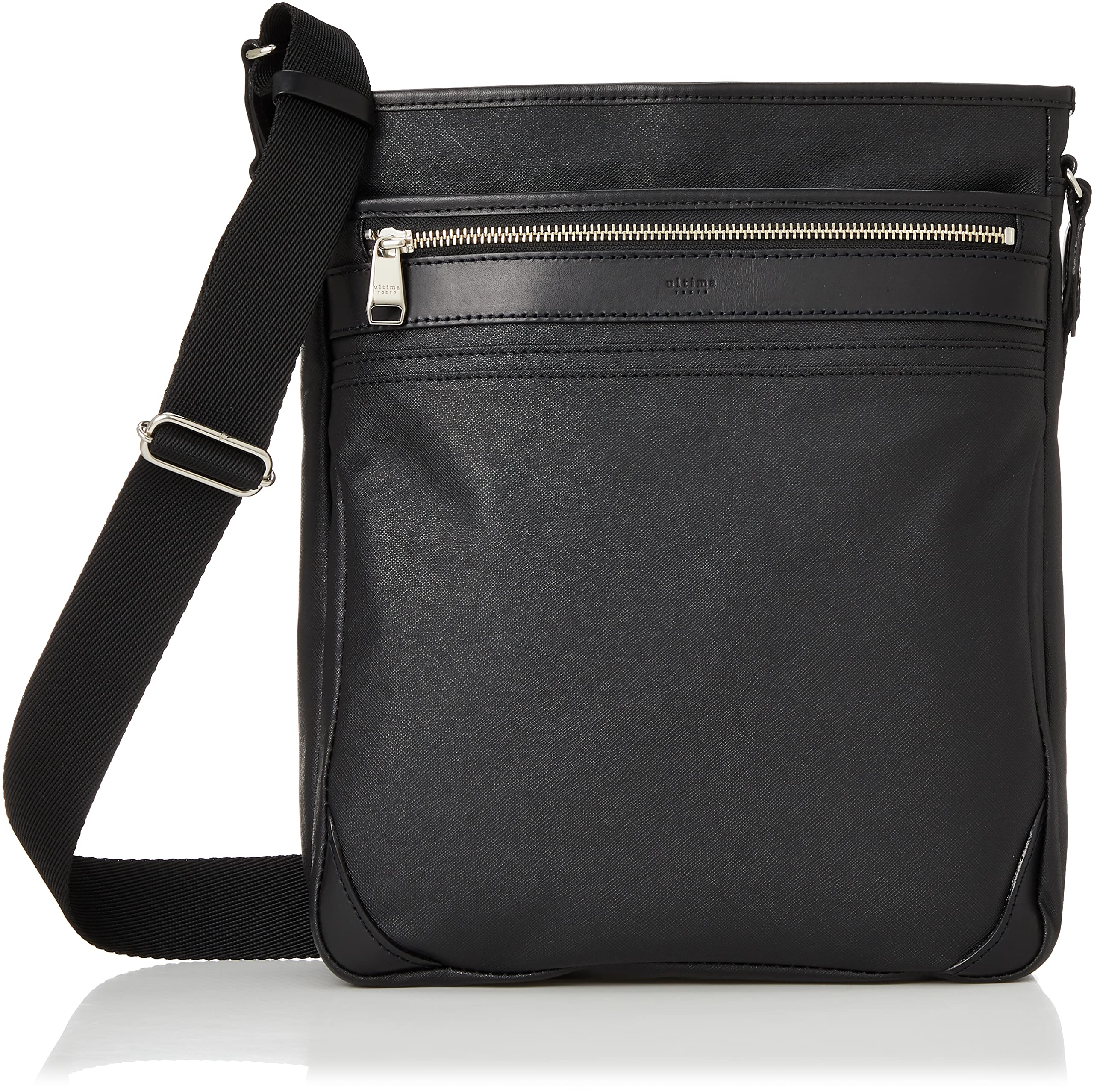 

[ultima] Silvio Men s Sacoche Bag, Cotton Canvas and Cowhide Leather, Water-Repellent, No. 59643