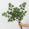 Reception Decor 60 CM Artificial Pine Branch Plastic Realistic Pine Trees Plants Luxury Decorative Fake Plants Hotel Lobby