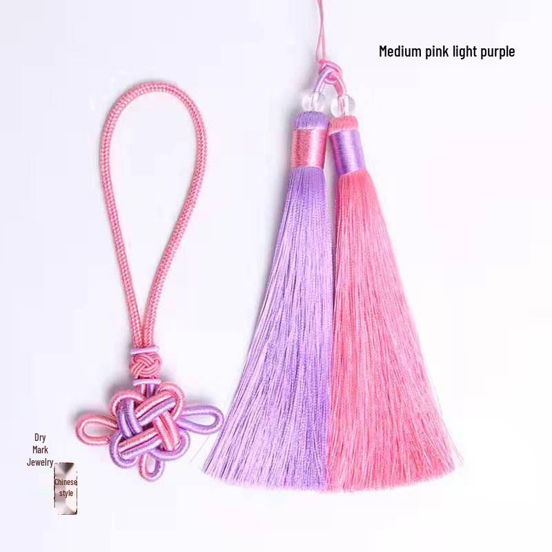 Tweekleurige Chinese Knoop Kwast Hanger voor DIY Knutselen