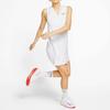 Nike Sukienka damska treningowa tenisowa bez rękawów dopasowana slim z dekoltem w serek w jednolitym kolorze biała AT5105-100