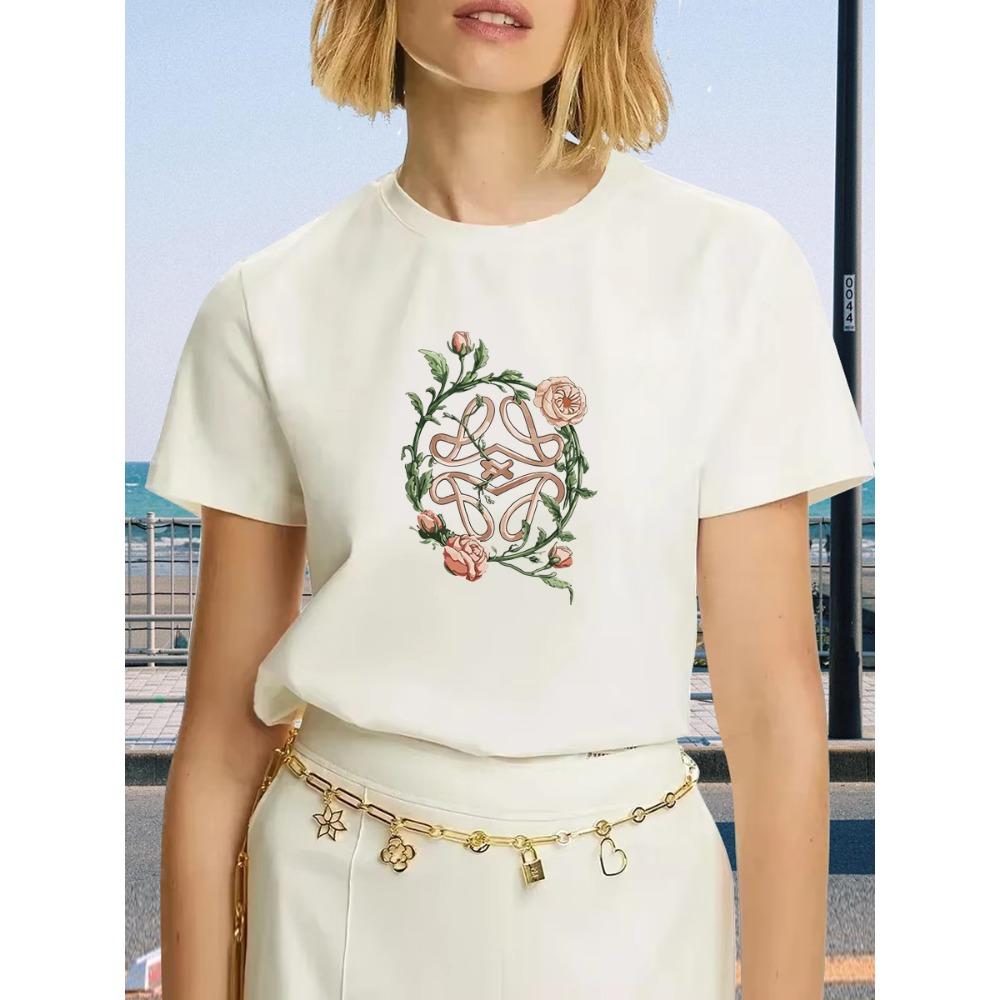 Heißer Verkauf Damen T-Shirt Designer T-Shirts Buchstabenaufdruck Kurzarm Luxusmarke Oberteil Rundhals Damen und Herren T-Shirts