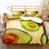 Avocado Duvet Cover Set Fresh Fruit Pattern Comforter Cover Double Single Size For Kids Teen Adults Bedding Set With Pillowcase