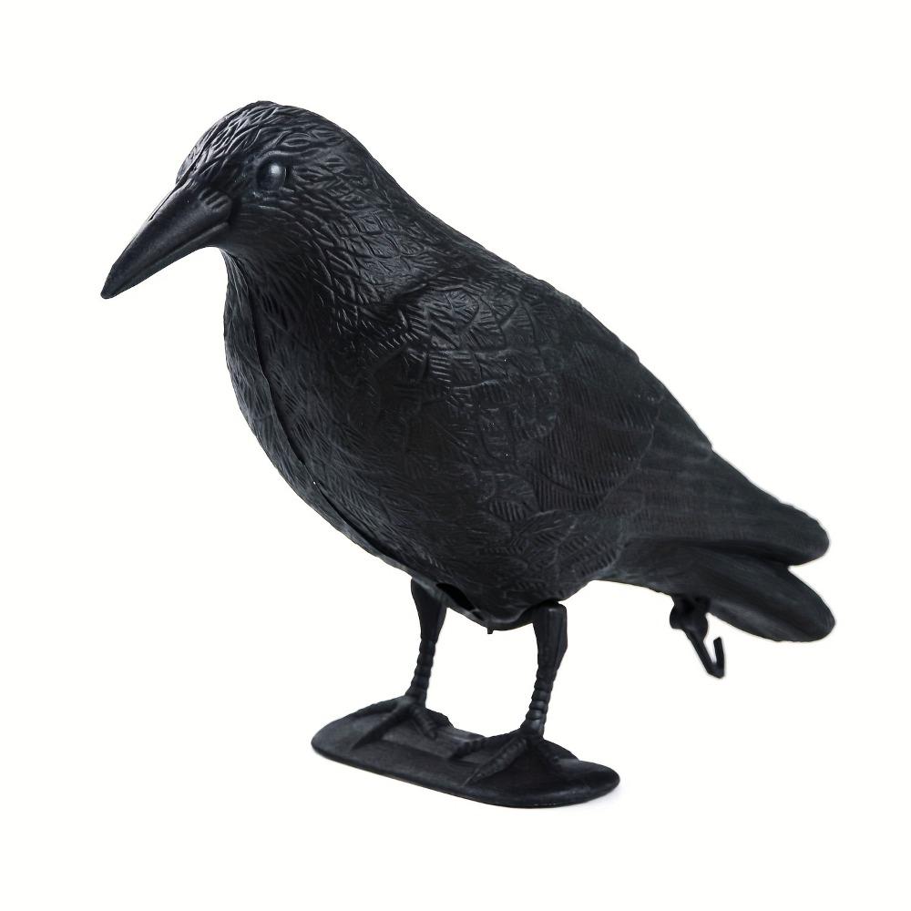 Decorative Crows Artificial Plastic Crows with Stands Garden Decorations