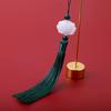 2pcs/Lot White Lotus Pendant Tassel Hanging Tassel Silk Fringe Bangs Flower Tassel Trim Key For Curtains Home Decor Accessories