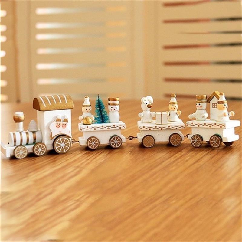 Delightful Christmas Wooden Train Decor Ideal Holiday Gift For Kids And Schools