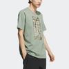 Adidas Wuji Series Long T-Shirt With Graphic Print Men Tops Silver-Grey Green IA8148