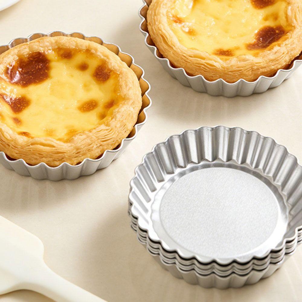 Edge-patterned Egg Tart Molds Nonstick Pie Plate Mould Bakeware Quiche Pans  Kitchen Tools