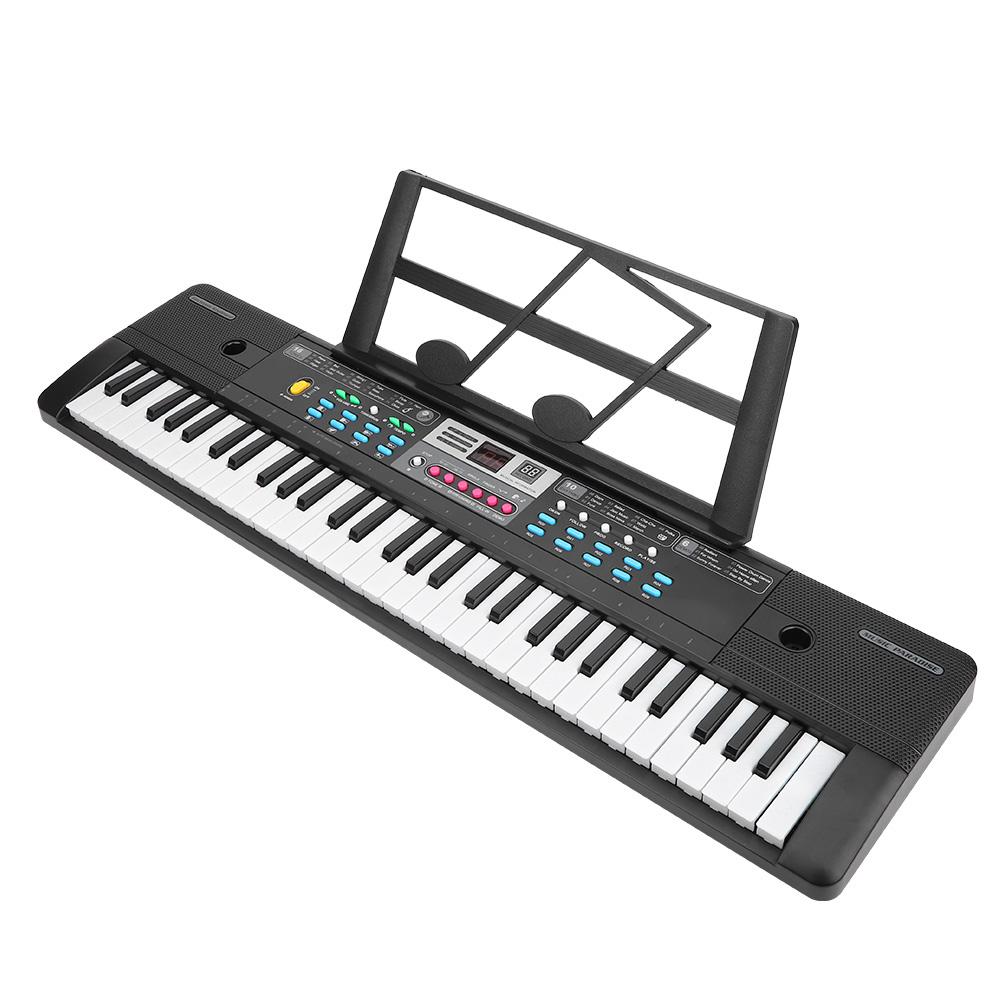 Electronic Keyboard 61 Piano Keys Children Toys Beginner Microphone Musical InstrumentUniversal USB Power Supply