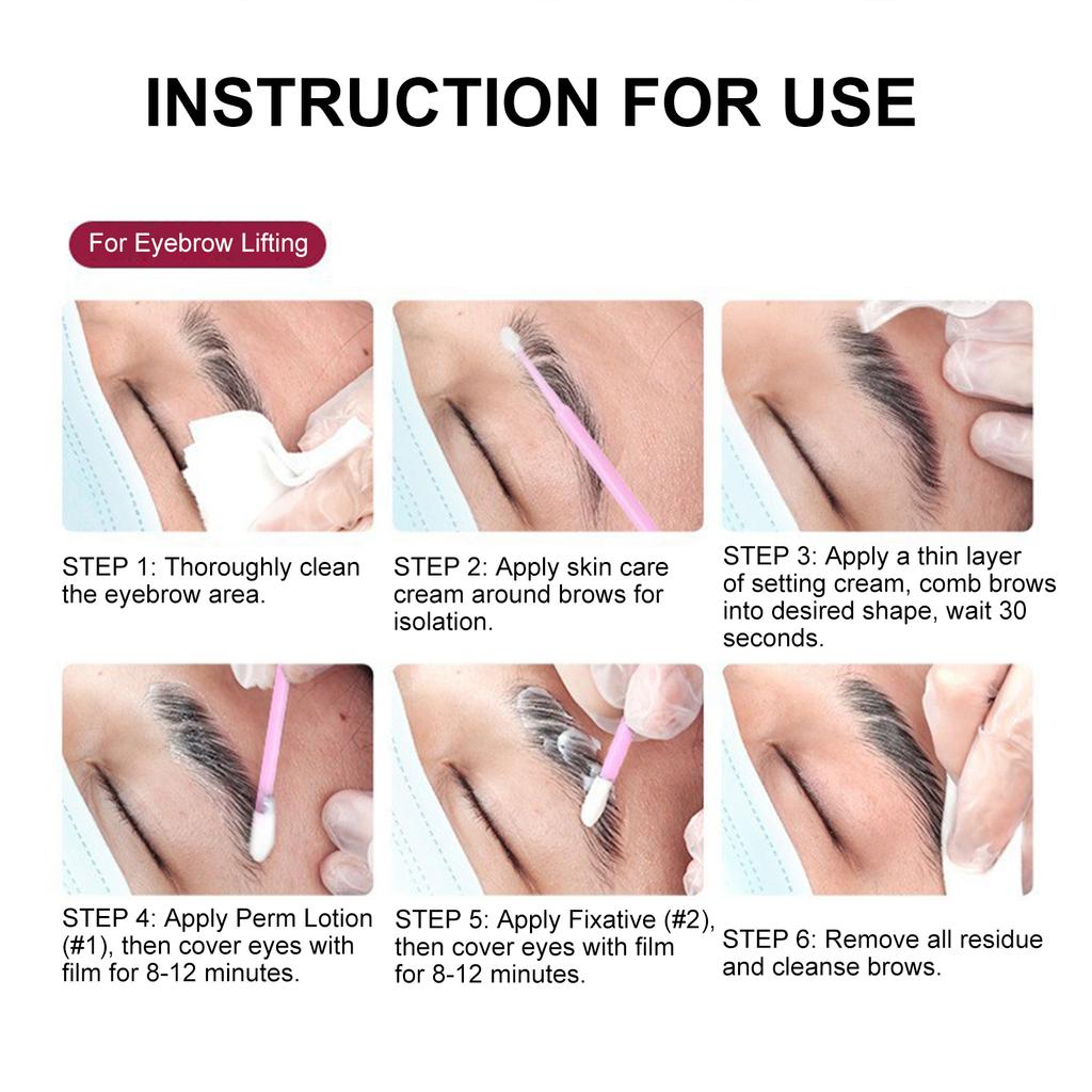 Eyelash and Eyebrow Perm Kit, Complete Lash Lift Kit, 90-Day -lasting Eyelash ing and Styling, Includes Application Brushes, Cleaning Brush, L