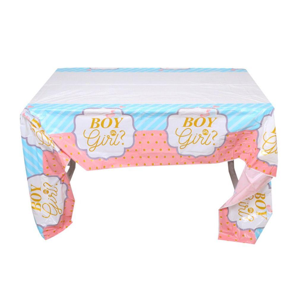 Shower Tablecloth Banner Mug Home Decoration Party Tableware Cutlery Set Paper Plates Paper Cups