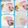 14 Piece Cat Chase Training Interactive Toy Set  Including Colored Flying Propellers Frisbee Colors Are Random