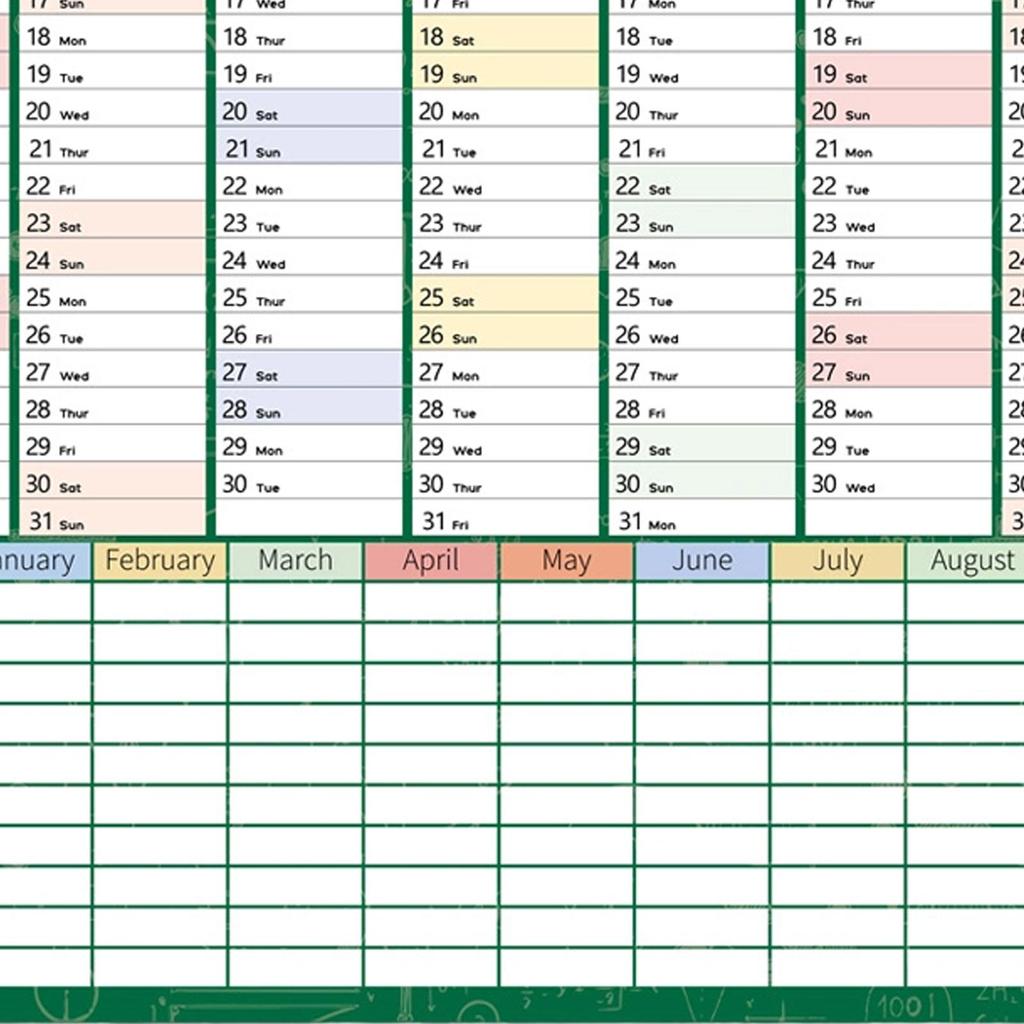 2026 Wall Calendar Full Year Large Size Paper Daily Schedule Planner Sheet Yearly Weekly Annual Planner Target List Home Office