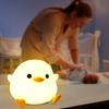 YuanDian Dodo Duck LED Night Light - Cute Silicone Duck Lamp for Bedrooms, Living Room - Rechargeable, Touch Sensor Bedside Table Lamp
